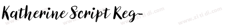 Katherine Script Reg字体转换